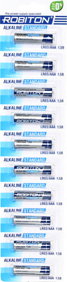 Комплект батареек Robiton Standard LR03 BL10 / БЛ14284