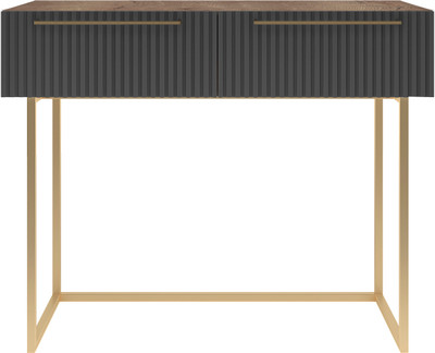 Туалетный столик Shtabe Gross 6111 эко (графит/золото/ручка золото)