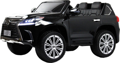 Детский автомобиль RiverToys Lexus LX570 / Y555YY (черный глянец)