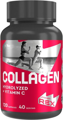 Коллаген ProteinRex Капсулированный пептидный с витамином С (120 капсул)