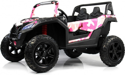 Детский автомобиль RiverToys M222MM (розовый камуфляж)