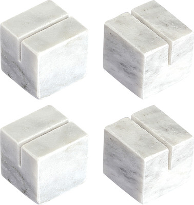 Набор держателей для именных карт Liberty Jones Marm / LJ0000330 (4шт, белый мрамор)