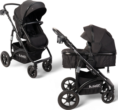 Детская универсальная коляска Bubago Zoom color 2 в 1 / BG 135-B-1 (черный)