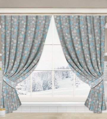 Комплект штор АртПостель Льдинка для кухни с подхватом Ш.145.180