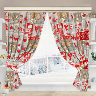 Комплект штор АртПостель Чудеса для кухни с подхватом Ш.145.180