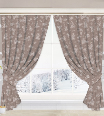 Комплект штор АртПостель Шишкин лес для кухни с подхватом Ш.145.180