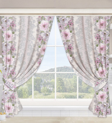 Комплект штор АртПостель Элеонора для кухни с подхватом Ш.145.180