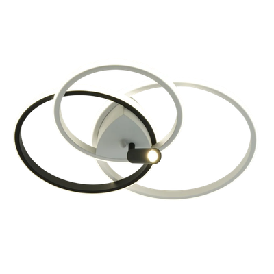 Люстра Estares Iruma 80W 3R1DL-RC-510x400x65-WHITE/BLACK/WHITE-220-IP20