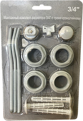 Монтажный комплект для радиатора Comfort Factor С 3-мя кронштейнами 3/4" (40) / EZ-1004