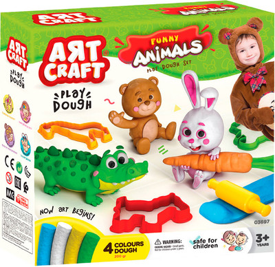 Набор для лепки Aяt Craft Забавные животные / 03697