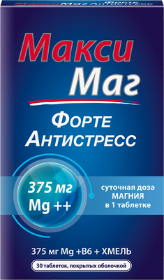 Пищевая добавка Макси Маг Форте Антистресс №30
