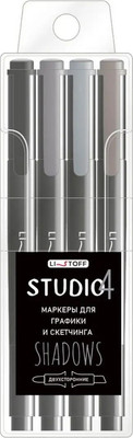 Набор маркеров Listoff Studio. Shadows / НМД40043