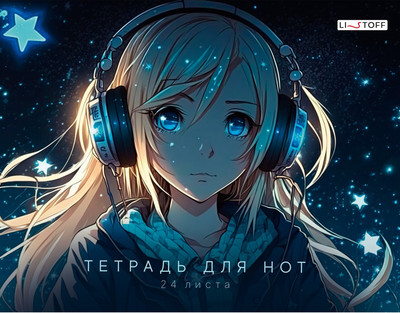 Тетрадь нотная Listoff Мечтательница / ТНФ24229