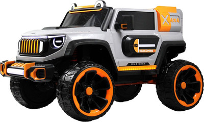 Детский автомобиль RiverToys E007EE (серый/оранжевый)