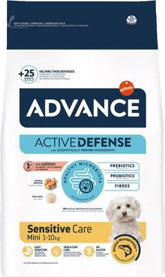Сухой корм для собак Advance Mini Sensitive с лососем и рисом (1.5кг)