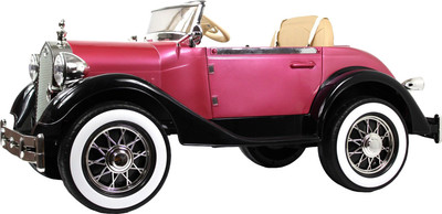 Детский автомобиль RiverToys X005XX (черный/розовый)