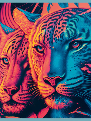 Тетрадь Listoff Дикие кошки / Т4485091