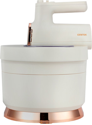 Миксер стационарный съемный Centek CT-1129 (бежевый/золотой хром)