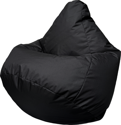 Бескаркасное кресло Flagman Груша Макси XXL Street Г2.12-001 (черный)