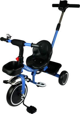Трехколесный велосипед с ручкой CosmoRide SX-00BL (синий)