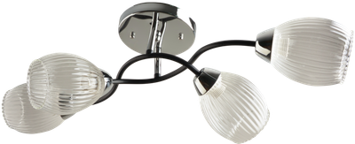 Потолочный светильник Mirastyle BL-7625/4 CR+BK