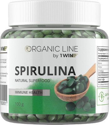 Пищевая добавка 1WIN Спирулина в таблетках (100г)