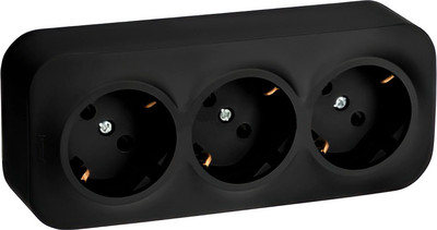 Розетка Legrand Quteo 782473 (черный матовый)