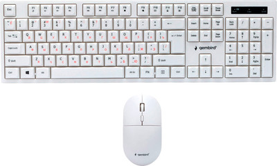 Комплект клавиатура и мышь Gembird KBS-6000-W (белый)