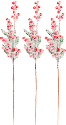 Ветка новогодняя GrandSiti 23842-3 / L58CM (3шт)