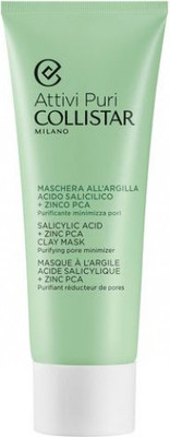 Маска для лица кремовая Collistar Attivi Puri/Salycilic Acid + Zinc PCA Clay Mask (75мл)