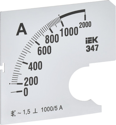 Шкала для амперметра IEK IPA10D-SC-1000