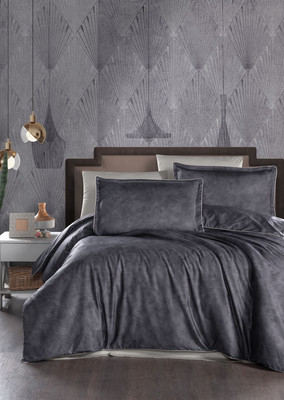 Комплект постельного белья DO&CO Delux Premium Marlen / 12040 (антрацит)