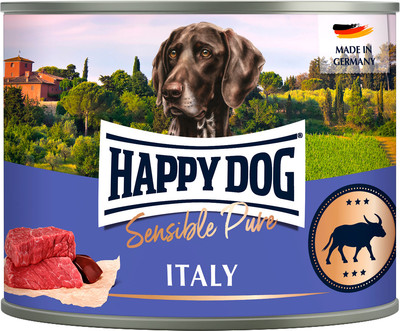 Влажный корм для собак Happy Dog Sensible Italy Буйвол (200г)