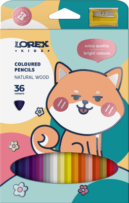 Набор цветных карандашей Lorex Kids / LXKCPW-36 (36цв)