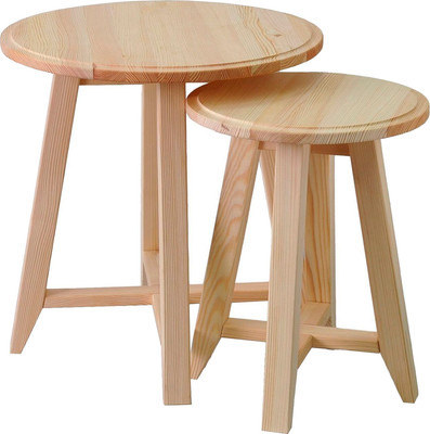 Комплект журнальных столиков Dipriz Д.7560 (2шт, сосна без отделки)