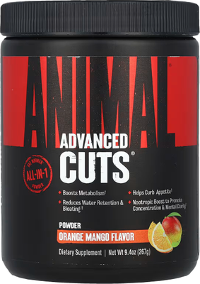Жиросжигатель Universal Nutrition Animal Cuts Powder (267г, апельсин/манго)