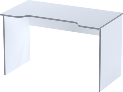 Компьютерный стол Mebelain Вардиг К3 (белый/серебристый)