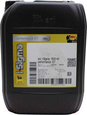 Моторное масло Eni I-Sigma Performance E7 15W40 (20л)