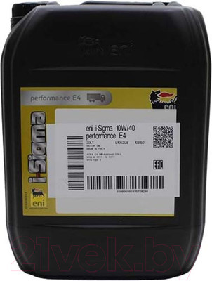 Моторное масло Eni I-Sigma Performance E4 10W40 (20л)