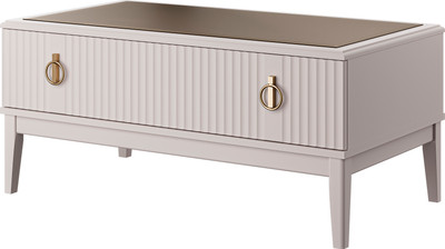 Журнальный столик Bravo Мебель Фарго (персидский жемчуг/лак льняной)