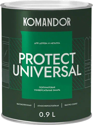 Эмаль KOMANDOR Protect Universal База A (0.9л, полуматовый)