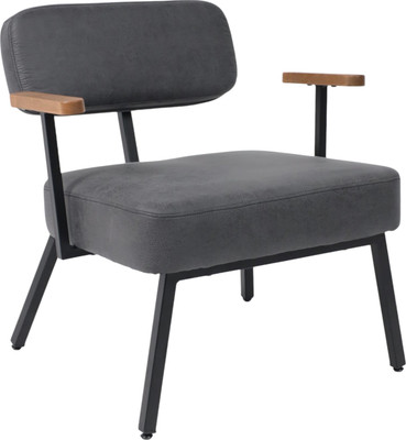 Кресло мягкое AksHome Booker (экокожа винтажный черный Watusi 16/черный)