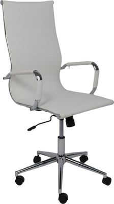 Кресло офисное AksHome Evelin (экокожа белый)