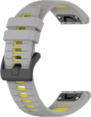 Ремешок для умных часов Bingo Double Быстросъемный 22мм (серый/желтый)