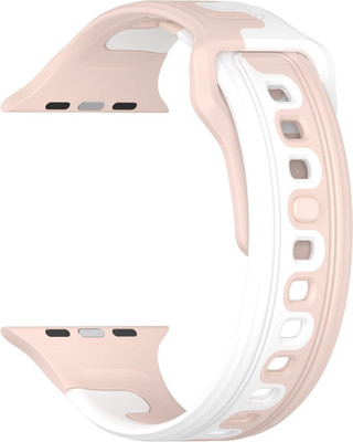 Ремешок для умных часов Bingo Double Colors для Apple Watch 38/40/41мм (розовый/белый)