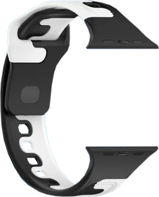Ремешок для умных часов Bingo Double Colors для Apple Watch 42/44/45/49мм (черный/белый)