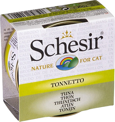 Влажный корм для кошек Schesir с тунцом (70г)