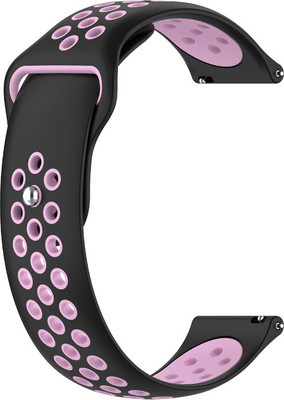 Ремешок для умных часов Bingo Sport 20мм (черный/розовый)