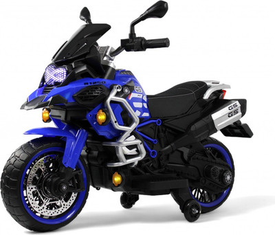 Детский мотоцикл RiverToys М009БХ (синий)