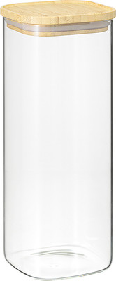 Емкость для хранения Smart Solutions Glass Bamboo / SS0000162
